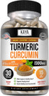 Kaya Naturals Turmeric Nature Made Bioperine, Joint Support with 95% Standardized Curcuminoids | Curcumin Nature Made - 1300mg Turmeric Capsules |...