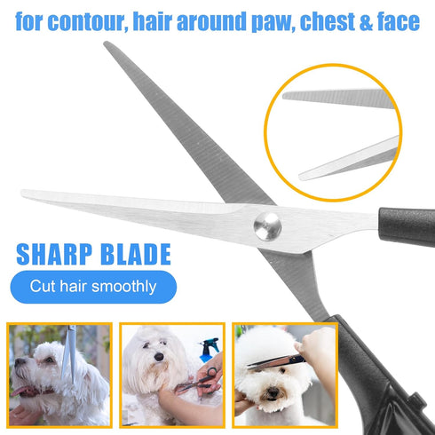 Pet Grooming Kit with Pet Shedding Slicker Brush, Bath Massage for Rabbit, Puppy, Kitten, Pet Grooming Kit With Multiple Combinations, Pet Supplie...