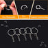 Keychain Rings for Crafts, Flasoo 360Pcs Keychains for Resin Include Key Rings with Chain, Jump Rings, Screw Eye Pins for DIY Keychain Making...