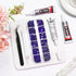 B7000 Clear Glue with 4000PCS Purple Violet Rhinestones for Crafts Clothing Fabric Shoes, Glue Fix Flatback Gems for Nails Face Jewelry, Mixed 5 S...
