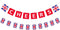 2 Pieces British Party Garland Cheers British Banner Garland UK Flag Pennant Banner for Hanging Coronation Union Jack Party Decoration...