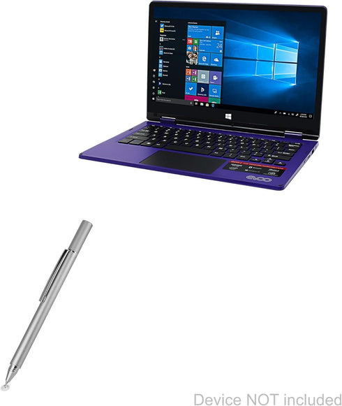 BoxWave Stylus Pen Compatible with EVOO Convertible Touchscreen Laptop (11.6 in) - FineTouch Capacitive Stylus, Super Precise Stylus Pen - Metalli...