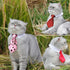4 Pieces Pets Dog Cat Bowtie Pet Costume Adjustable Formal Necktie Collar for Cats Small Dogs Puppy Grooming Accessories (red/Heart)...