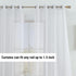 HLC.ME White Sheer Curtains 72 inches Long - 2 Panels Semi Sheer Voile Window Curtain Drapes Grommet Panels for Bedroom, Living Room & Kids Room (...