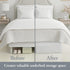 Bed Maker’s Never Lift Your Mattress Bed Skirt, Designed for Box Spring Beds, Split Corners, 14 Inch Drop Length, Full, Mocha...