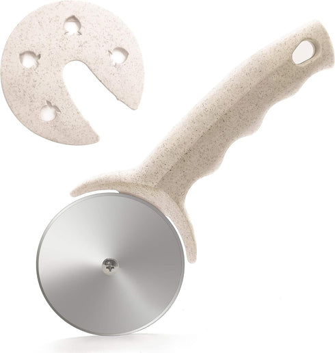 Pizza Cutter Wheel, Stainless Steel Pizza Cutter with Cover, Super Sharp Pizza Slicer-Dishwasher safe,Smooth Rotating Pizza Wheel Safe with Health...