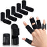 Finger Splint, Set of 2 Trigger Finger Brace with 10 Nylon Sleeves for Sport Injuries, Swelling, Tendon,Finger Stiffness and Sprained Knuckles (Bl...