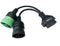 6 Pin J1708 9 Pin J1939 to 16 Pin OBD2 OBD II Adapter Cable Plug Converter for Commercial Vehicles and Heavy Duty Trucks...