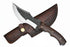 Tracker Knife with Sheath, Handmade Hunting Knife, Full Tang Camping Knife with Wooden Handle, Hand-forged Steel Blade Knife, Survival Knife...