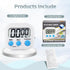 Timers 4 Pack Digital Kitchen Timer Magnetic Digital Timer with Big Display Loud Ring Cooking Timers for Kitchen Electronic Timer for Classroom, G...