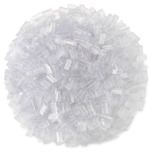 Feleph Transparent Clear 1×2 Tile ×700 Parts and Pieces Flat Bricks, Bulk Building Blocks for Smooth Surface Wall Floor, Toy Accessories Compatibl...