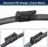 X AUTOHAUX Front Windshield Wiper Blades for VW Jetta 6 2014-2020 - 24 Inch 19 Inch...