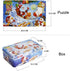 60 Piece Wooden Jigsaw Puzzle in an Box Merry Christmas Xmas Santa Claus Early Childhood Education Puzzle Wooden Cartoon Toys...
