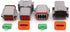 2 Sets DT Series Connector 8 Pin?16 AWG-22 AWG? Sealed Male and Female Auto Waterproof Electrical Wire Connector Plug...