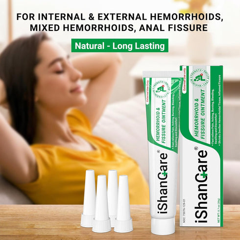 Hemorrhoid Cream, Hemorrhoid & Fissure Treatment Ointment Extra Strength, Relief Anal Pain, Itching, Bleeding, Swelling, Discomfort, Natural Herbs...