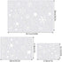 Christmas Snowflake Stencil Template, Reusable Plastic Craft Drawing Painting Stencil Journal Template for Window Glass Wall Door Card Scrapbook N...