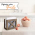Autumn Alley Farmhouse Napkin Holder Wooden- Upright - Classic Barn Door Design with Galvanized Metal - Rustic Napkin Holder for Farmhouse Kitchen...