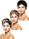 3 Pieces Women Turban Head Wrap Pre-Tied Bonnet Beanie Hat Sleeping Cap Headwrap...