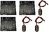 3 Pcs 4 x 1.5V (6V) AA Battery Holder Leads with 3 Pcs 9V I Type Snap Connector Plastic Housing...