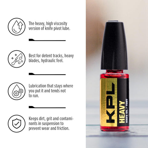 KNIFE PIVOT LUBE Heavy Knife Oil for Blades, Synthetic Pocket Knife Lubricant, Knife Honing Oil for Cleaning Knives, Knife Oil Lubricant for Blade...