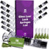 10 Pack Borosilicate Glass Luer Lock Syringe 1ml Capacity Reusable Glass Syringes - Use for Arts and Crafts, Thick Liquids, Oils, Vet, Glue, Lab, ...