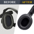SOULWIT Replacement Earpads for Sony MDR-7506 MDR-V6 MDR-V7 MDR-CD900ST Monitor Headphones, Ear Pads Cushions with Softer Protein Leather, High-De...