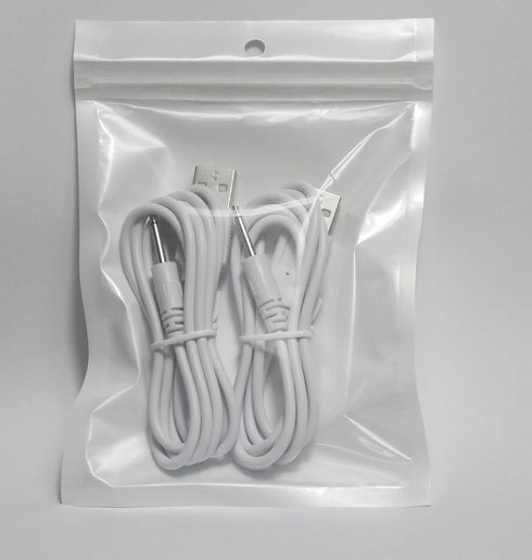 Bicmice USB DC Charging Cable 2.5mm DC Charger Cord 2.7Ft Replacement for Massager-2 Pack(White)......