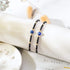 Tarsus Dainty Evil Eye Beaded Bracelets Adjustable String Amulet for Women Men...