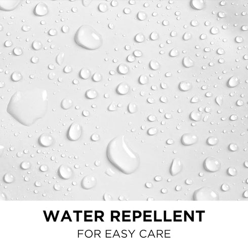 Hookless Full Length 2-in-1 Chlorine-Free PEVA Shower Curtain with Flex-On Rings for Easy Installation, 71" x 74", Water-Repellent, Easy Install, ...