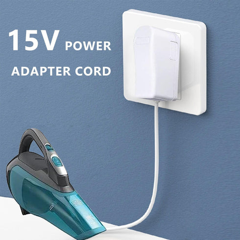 15V Charger for Black and Decker Handheld Vacuum, Handheld Vacuum Cleaner Power Cord for Dustbuster...