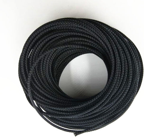 PET Black Cable Sleeve 1/8 inch X 100ft...