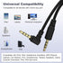 Replacement Audio Cable 3.5mm to 3.5mm Aux Cord Compatible with Razer BlackShark V2 Pro/Barracuda X/Razer Nari Ultimate Wireless 7.1 Surround Soun...