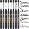 Calligraphy Pens, Hand Lettering Pens, 8 Size Calligraphy Pens for Writing, Brush Pens Calligraphy Set for Beginners,Brush Markers Set, Black Ink ...