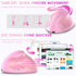 Ergonomic Mouse,Rechargeable Small Vertical Mouse with 6 Buttons Adjustable 800/1200/1600 DPI Pink Wireless Mouse for Laptop Desktop PC Mac...