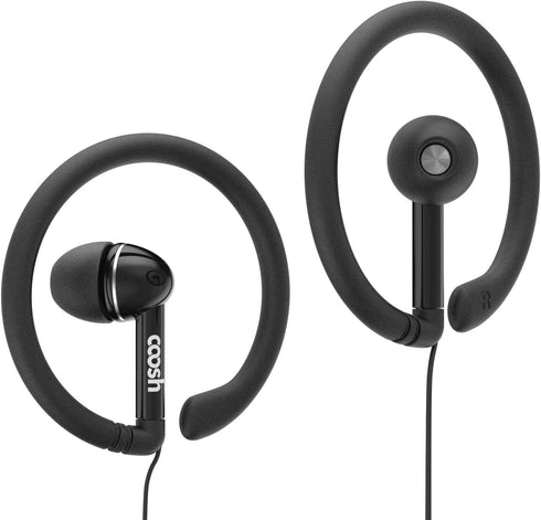 ADIB071SG3B1L Wired Comfort in-Ear Earbuds Headphones with Removable Earhooks (Black)......