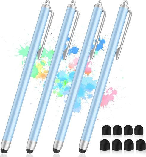 Stylus Pens for Touch Screens, 4 Pcs High Sensitivity & Precision iPad Stylus with Replacement Tips, Compatible with iPad, Android, Tablets and Al...