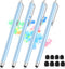 Stylus Pens for Touch Screens, 4 Pcs High Sensitivity & Precision iPad Stylus with Replacement Tips, Compatible with iPad, Android, Tablets and Al...