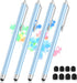 Stylus Pens for Touch Screens, 4 Pcs High Sensitivity & Precision iPad Stylus with Replacement Tips, Compatible with iPad, Android, Tablets and Al...