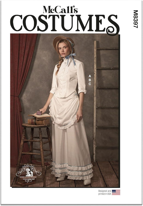 McCall's Misses' Old West Costume Sewing Pattern Packet, Design Code M8397, Sizes 8-10-12-14-16...