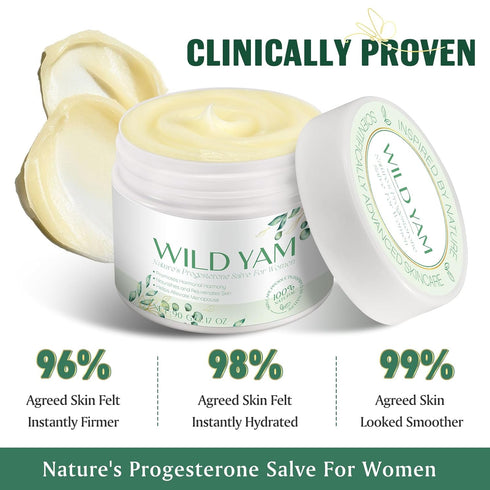 Organic Wild Yam Cream For Balance,3 Oz - 100% Natural Balancing Cream For Women, Wild Yam Cream For Skin Care For All Skins...