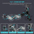Aluminum Heavy Duty Drill Base Tablet Holder Car Mount Dashboard, 14.2“ Long 360°3-Stage Metal Stand Bracket for 4.7-12.9" iPad Pro/Air/Mini/Samsu...