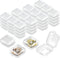 60 Pieces Mini Plastic Jewelry Box Clear Storage Box Small Storage Containers with Hinged Lids for Beads Jewelry Earrings Chains Earplugs Craft, 1...