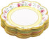 Fancy Land Floral Paper Plates 7.28 Inches Vintage Small Party Plate 24 ct...