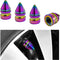 4 PCS Car Tire Valve Caps, Spiked Aluminum Alloy Tire Trim Accessories, Dustproof Tire Wheel Stem Covers, Universal Air Stem Cap for Auto, Trucks,...