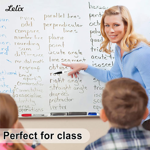 Lelix Dry Erase Markers, 42 Pack 14 Black+14 Blue+14Red Dry Erase Markers Chisel Tip,Dry Erase Markers Bulk,Whiteboard Markers for School, Office ...