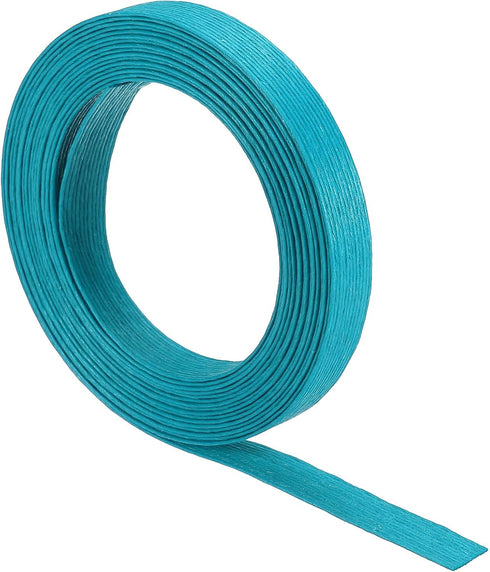 PATIKIL 5.4 Yards x 0.6" Paper Rattan Weaving Cane, 12-Ply Paper Rattan Weave Basket Weaving Supplies for DIY Rattan Woven Making, Deep Cyan...