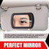 1 PC Car Sun Visor Vanity Mirror, 6.65" x 4.33" Portable Clip-on ABS Flat Glass Mirror Not Block Driving View, Practical Convenient Accessory, Com...