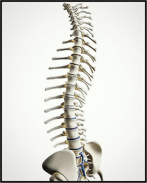 Posterizer 1 pcs-detailed anatomical illustration of the human spinal column 3-Teachers & Classrooms-Abstract & Modern Art-School and classroom ar...