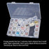 3 Pack 28 Grids Clear Plastic Organizer Box Plastic Jewelry Box Movable Dividers Earring Storage Containers Diamond Painting Storage Case for Cros...