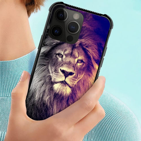 CARLOCA Case Compatible with iPhone 15 Pro Case,Lion Gaze Cases for iPhone 15 Pro Men Boys,Anti-Scratch Soft TPU Pattern Design Case for iPhone 15...